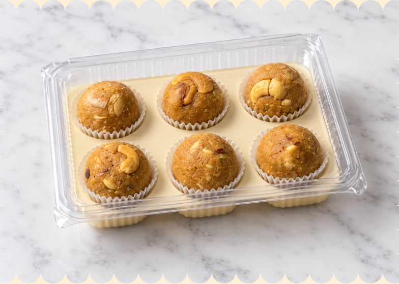Besan Dryfruit Laddu — 8 Pieces