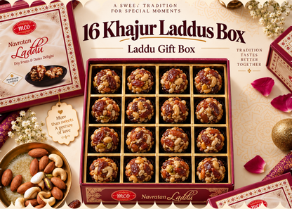 Khajoor Dryfruit Laddu — 16 Pieces