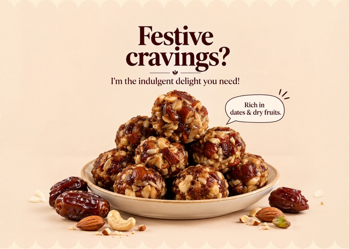 Khajoor Dryfruit Laddu — 16 Pieces