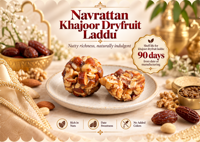 Khajoor Dryfruit Laddu — 4 Pieces — Bulk